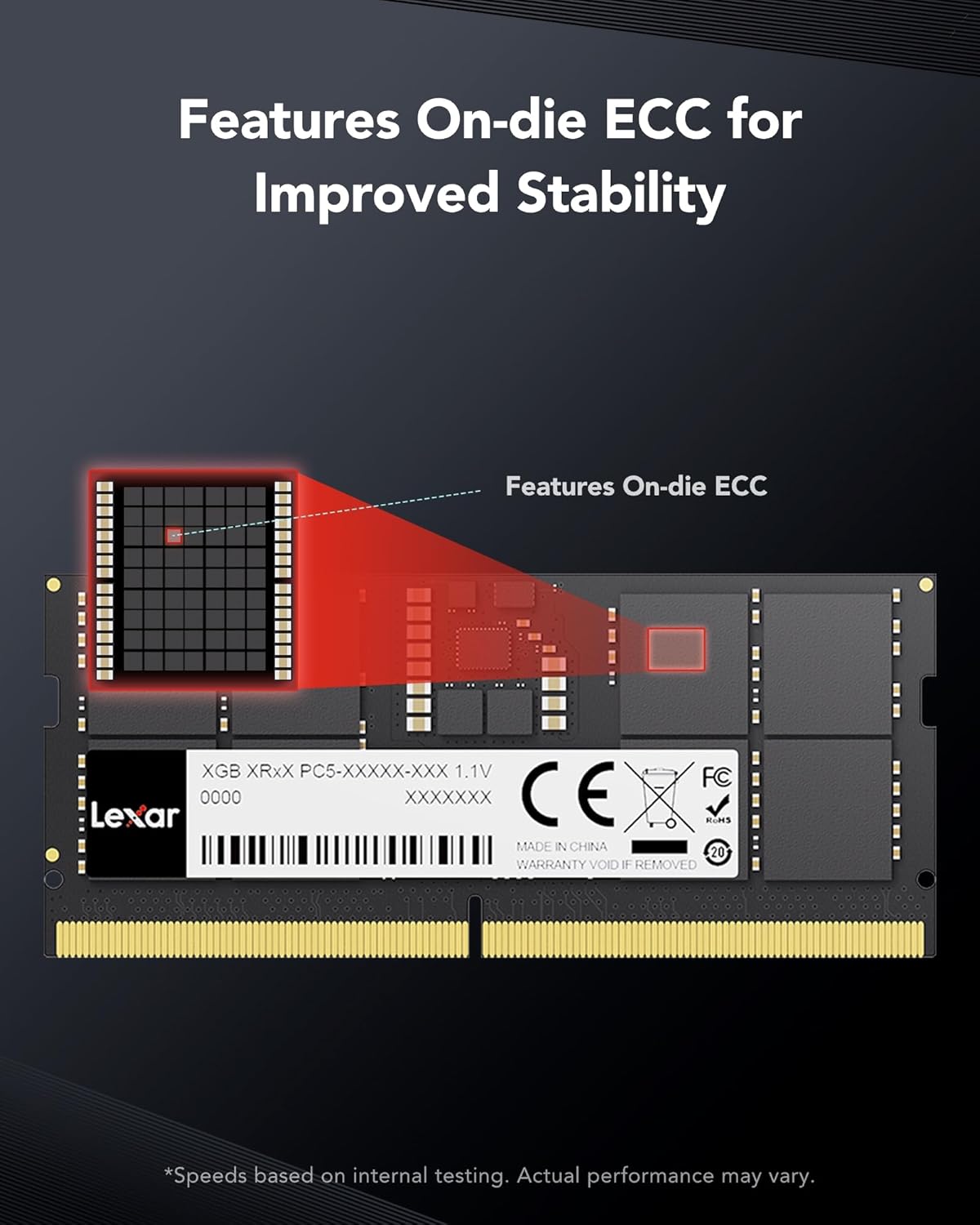  Lexar SODIMM 8GB DDR5 Laptop RAM